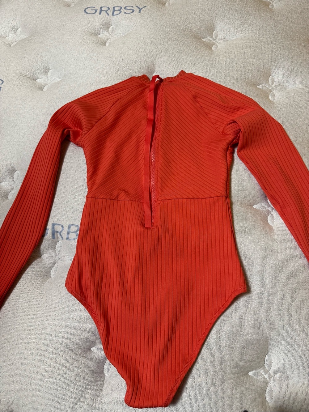 Rip Curl Women's Long-Sleeve Ribbed Surf Suit Coral
